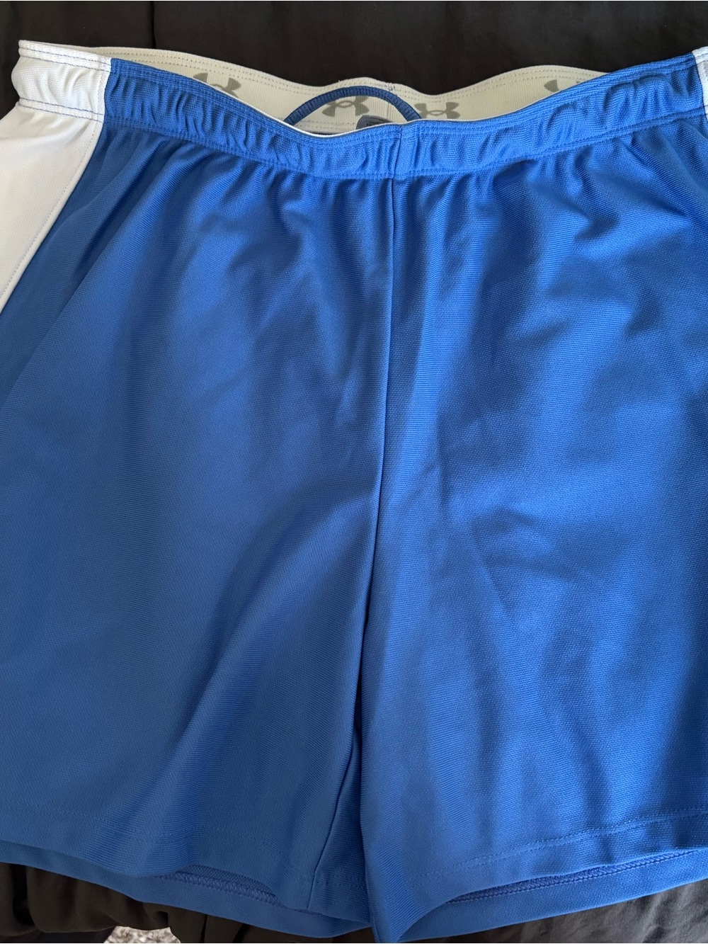 Under Armour Light Blue Athletic Shorts with White Trim